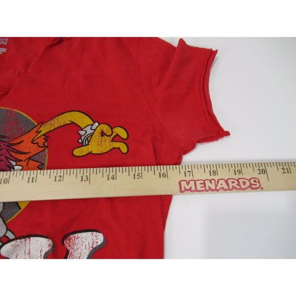 University of Wisconsin Muppet Animal T-shirt Size Large Fitted V-neck A8 - Picture 5 of 6